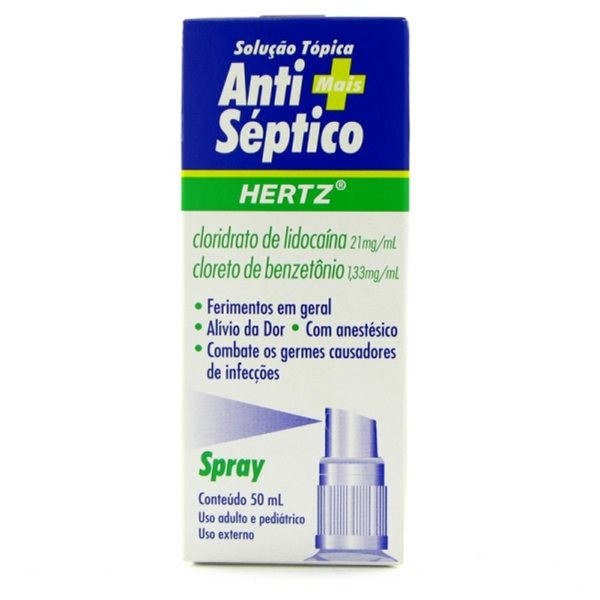 Anti Septico Hertz Spray 50ml