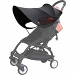 Anti - UV Guarda-sol Dossel Cobertura Para Babyzen YOYO Bebê Stroller Preto Sombra Capa