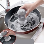 Antiaderente escova de limpeza líquida automática óleo para cozinha Dish Pot lavagem