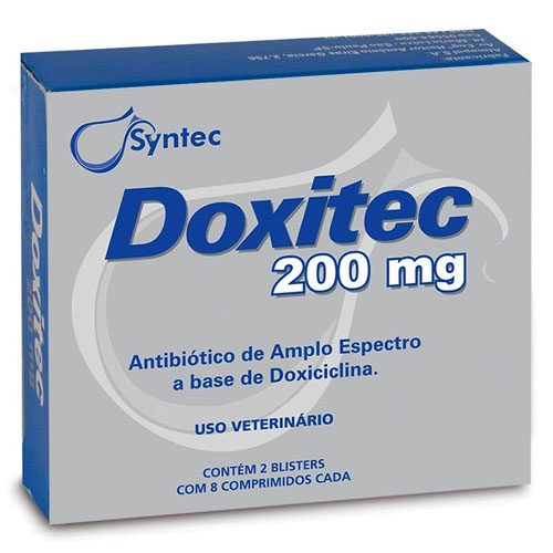 Antibiótico Doxitec 200 Mg - 16 Comprimidos - Syntec