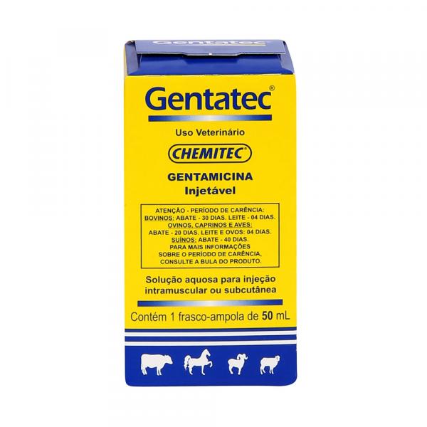 Antibiótico Gentatec Chemitec Injetável 50ml