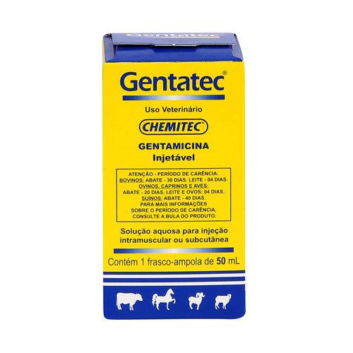 Antibiótico Gentatec Chemtiec Injetável 50ml