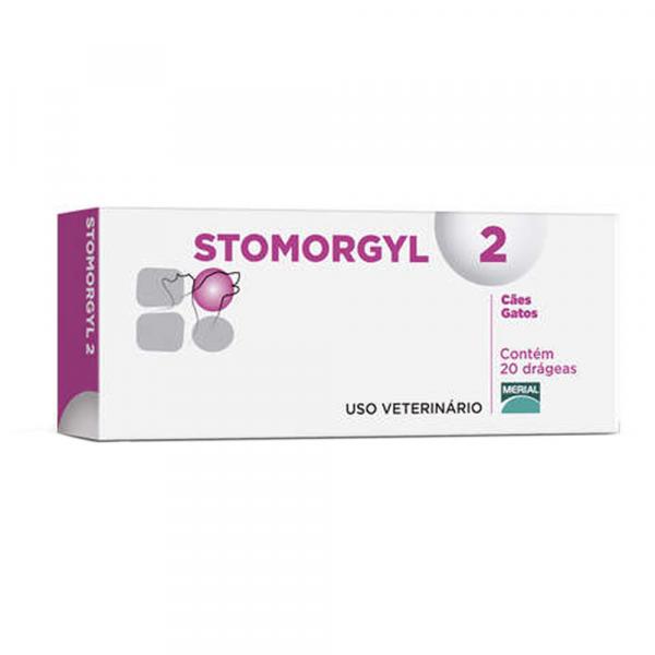 Antibiótico Merial Stomorgyl 2 para Cães e Gatos - 20 Comprimidos