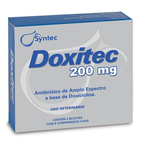Antibiótico Syntec Doxitec 200 Mg 16 Comprimidos