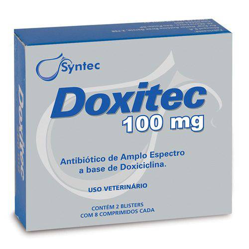 Antibiótico Syntec Doxitec 100 Mg 16 Comprimidos