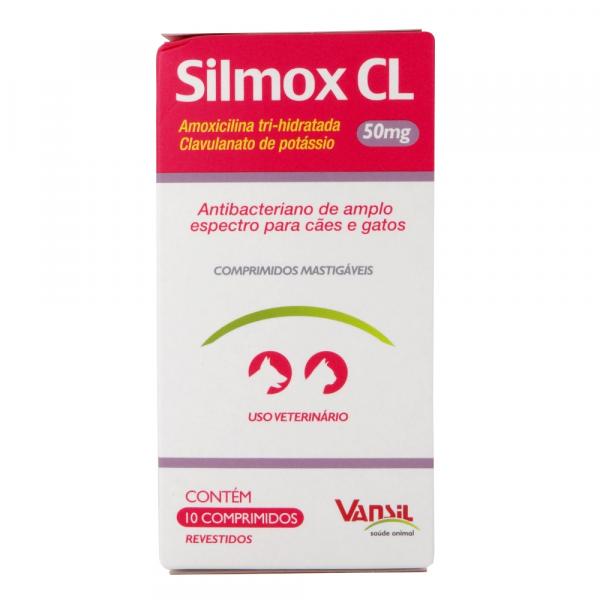 AntibióticoSilmox CL 50mg para Cães e Gatos Vansil