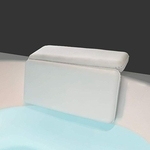 Antiderrapante PU Waterproof Sponge Bath Pillow com ventosas para acessórios de casa de banho