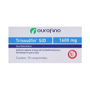 Antimicrobiano Trissulfin Sid - 1600 Mg 10 Comprimidos