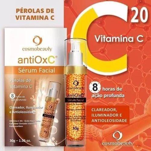 Antiox C Serum Facial Pérolas de Vitamina C Cosmobeauty 30g