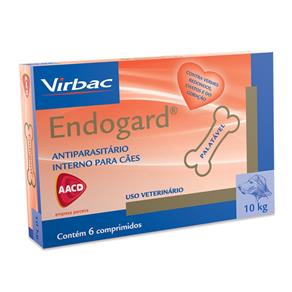 Antiparasitário Endogard 10 Kg 6 Comprimidos