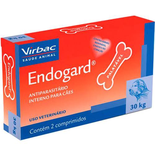 Antiparasitário Endogard - 2 Unidades - Até 30Kg - Virbac