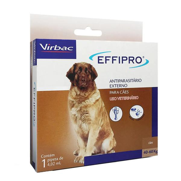 Antiparasitas Virbac Effipro para Cães Acima de 40kg 4,02ml