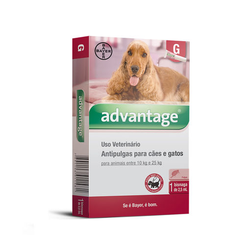 Antipulgas Advantage Cães 2,5ml 10 a 25kg Bayer