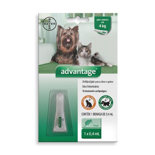 Antipulgas Bayer Advantage para Cães Até 4 Kg