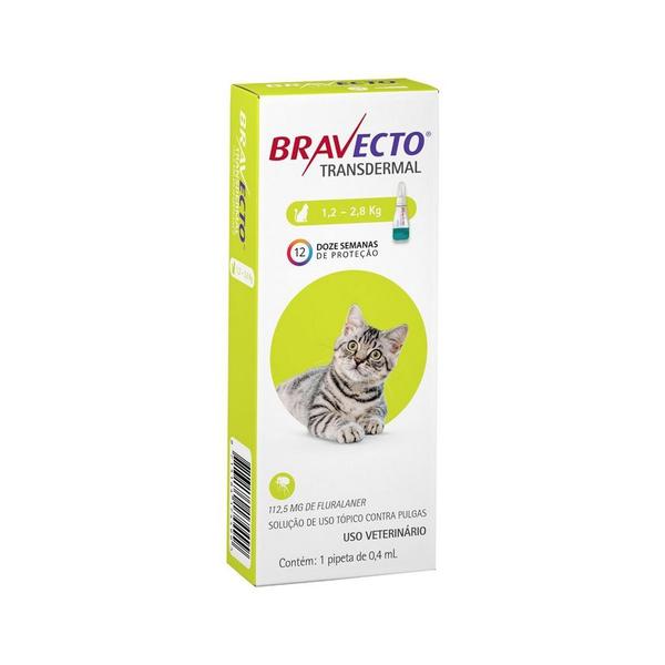 Antipulgas Bravecto 1,2 a 2,8kg Transdermal Gatos - Msd