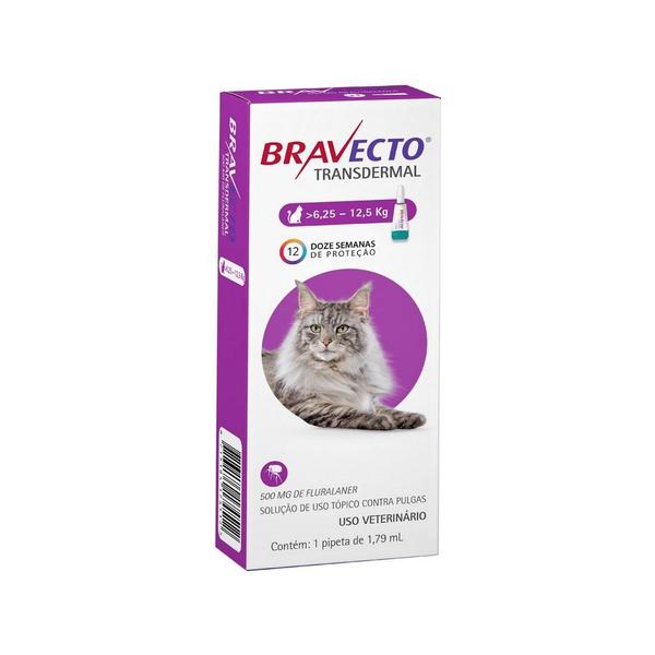 Antipulgas Bravecto 6,25 a 12,5kg Transdermal Gatos - Msd