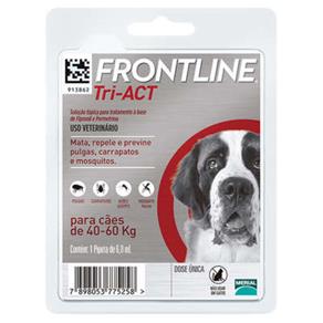 Antipulgas e Anticarrapatos Frontline Tri-ACT para Cães de 40 a 60 Kg - 1 Pipeta