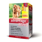 Antipulgas e Carrapatos Advantage Max 3 Bayer M Cães 10-25kg