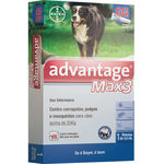 Antipulgas e Carrapatos Bayer Advantage Max3 4,0ml para Cães Acima de 25kg