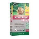 Antipulgas e Carrapatos Bayer Advantage MAX3 com 0,4 mL para Cães Até 4 Kg - 3 Bisnagas