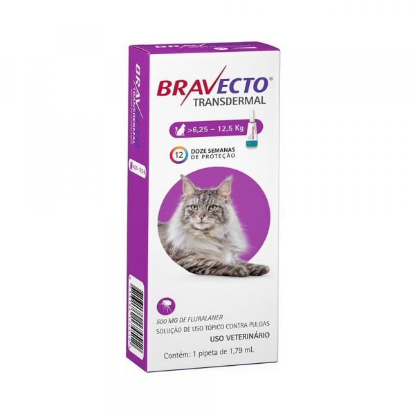 Antipulgas e Carrapatos Bravecto Transdermal para Gatos de 6,25 a 12,5kg