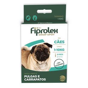 Antipulgas e Carrapatos Ceva Fiprolex Drop Spot para Cães de 1kg a 10kg - 1 Pipeta