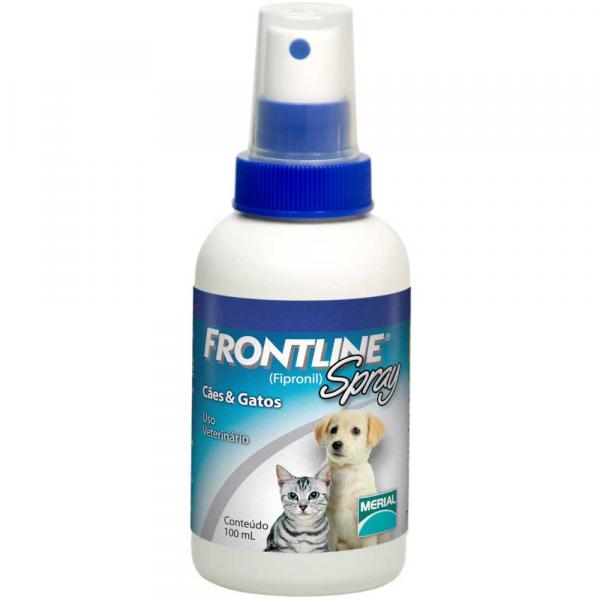 Antipulgas e Carrapatos Frontline Spray para Cães e Gatos - 100 Ml - Merial