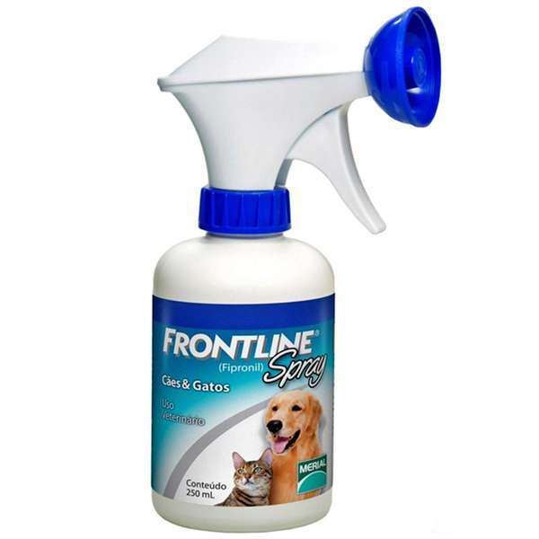 Antipulgas e Carrapatos Frontline Spray para Cães e Gatos - 250 Ml - Merial
