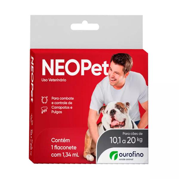 Antipulgas e Carrapatos NeoPet Ourofino Cães 10 Kg a 20 Kg - Ourofino