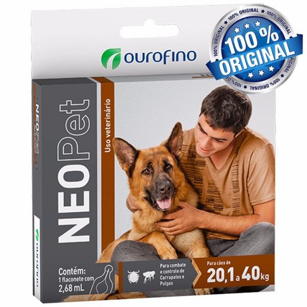 Antipulgas e Carrapatos Neopet Ourofino Cães de 20,1 a 40kg