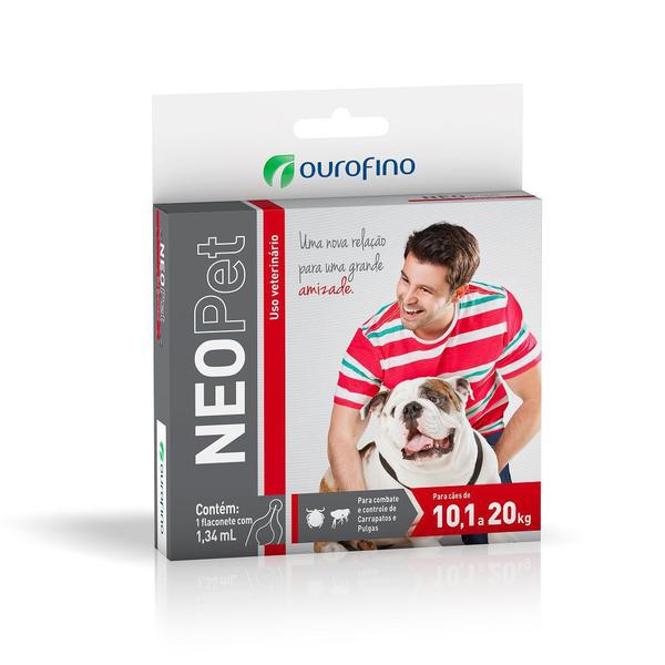 Antipulgas e Carrapatos Neopet para Cães de 10,1 Kg a 20 Kg - Ourofino