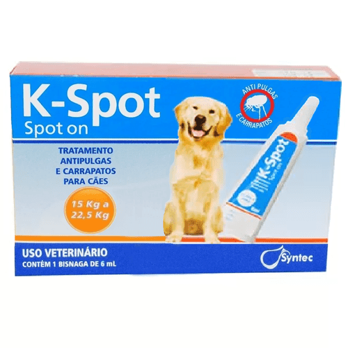 Antipulgas e Carrapatos Syntec K-Spot para Cães de 22,5 a 30kg 1 Bisnaga