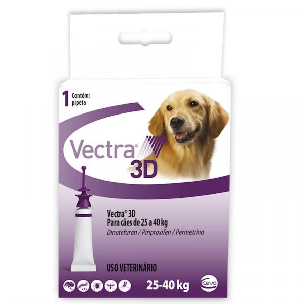 Antipulgas e Carrapatos Vectra 3d - Cães de 25 a 40 Kg (1 Pipeta) - Ceva