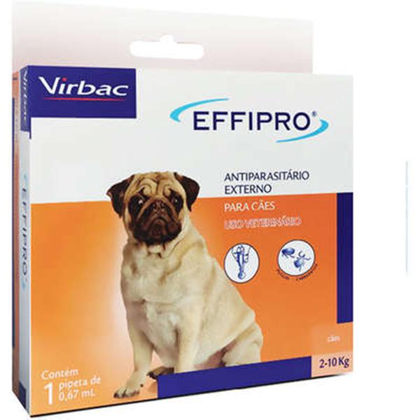 Antipulgas e Carrapatos Virbac Effipro para Cães de 2 Até 10 Kg