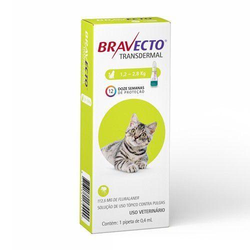 Antipulgas MSD Bravecto Transdermal P/ Gatos de 1,2 a 2,8Kg