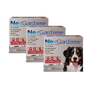 Antipulgas Nexgard GG Cães 25 a 50kg 3 Tabletes KIT 3 Caixas