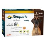 Antipulgas Zoetis Simparic 120 Mg para Cães 40 a 60 Kg - 3 Comprimidos