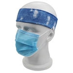 Antiskid Headband Máscaras faciais Headband à prova de dor de cabeça Elastic com botão Yoga Hairbands