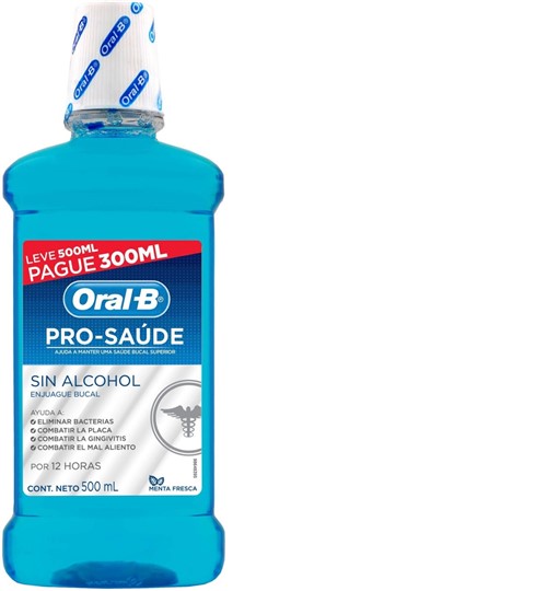 Antisséptico Bucal Oral-B Pro-Saúde 500 ML