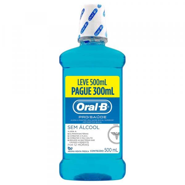 Antisséptico Bucal Oral-B Pro Saúde Leve 500mL Pague 300mL - Oral B