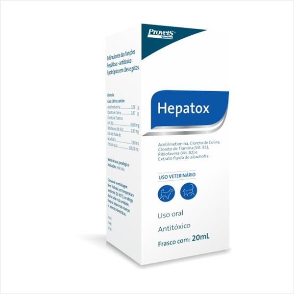 Antitóxico Hepatox 20ml - Provets Simões