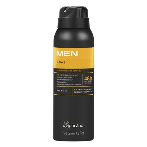 Antitranspirante Aerosol 6 em 1 com Perfume 75G [Men - o Boticário]