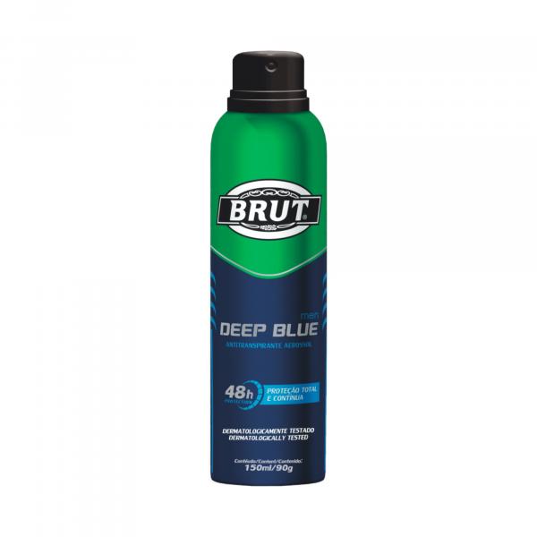 Antitranspirante Desodorante Masculino Brut Deep Blue 150ml - Kit C/12 Und.