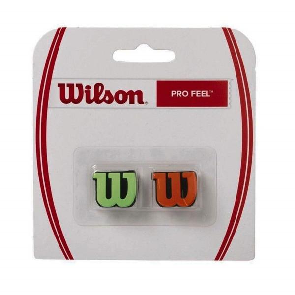 Antivibrador Wilson Pro Feel Verde e Laranja