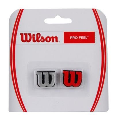 Antivibrador Wilson Pro Feel Vermelho e Prata