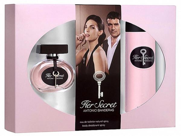 Antonio Banderas Coffret Perfume Feminino - Her Secret Coffret Edt 50ml + Desodorante Corporal