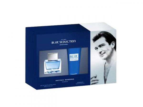 Antonio Banderas Coffret Perfume Masculino - Blue Seduction For Men Edt 100 Ml + Pós Barba