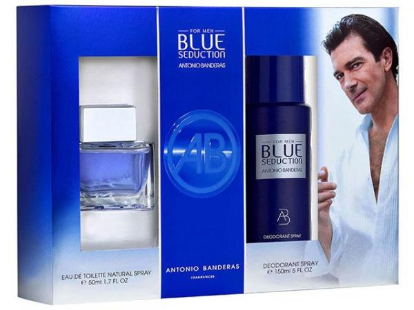 Antonio Banderas Coffret Perfume Masculino Edt - Blue Seduction For Men 100 Ml + Desodorante 150 Ml