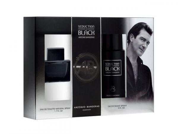 Antonio Banderas Coffret Perfume Masculino Edt - Seduction In Black 100 Ml + Desodorante 150 Ml