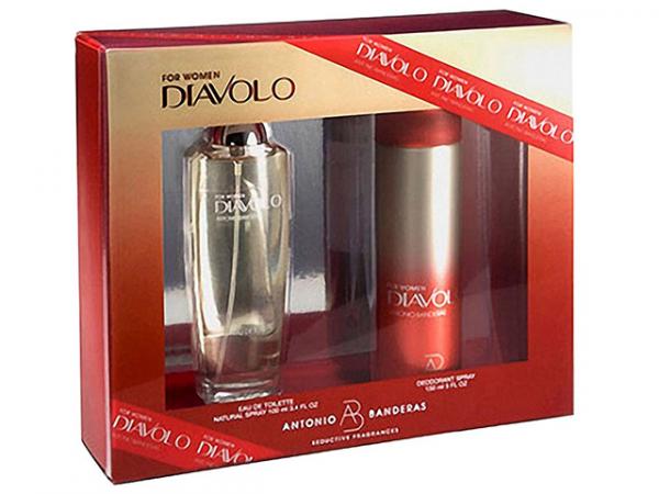 Antonio Banderas Diavolo For Women Coffret - Perfume Feminino Eau de Toilette 100 Ml